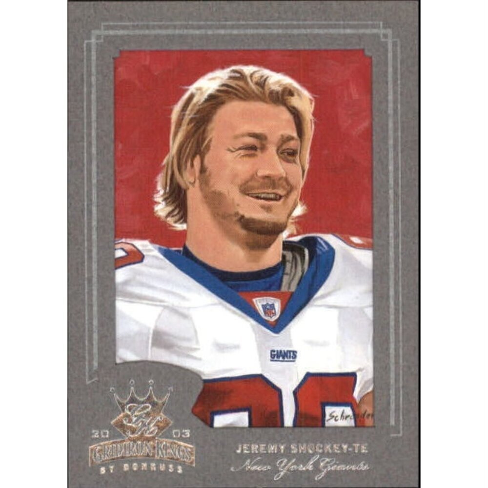 2003 Gridiron Kings Silver New York Giants Football Card #64 Jeremy Shockey /150